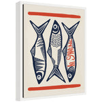 Le Sardine by Alicia Bock Framed Canvas Wall Art Print