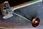 Copper and Steel Ladle - Leaf Handle