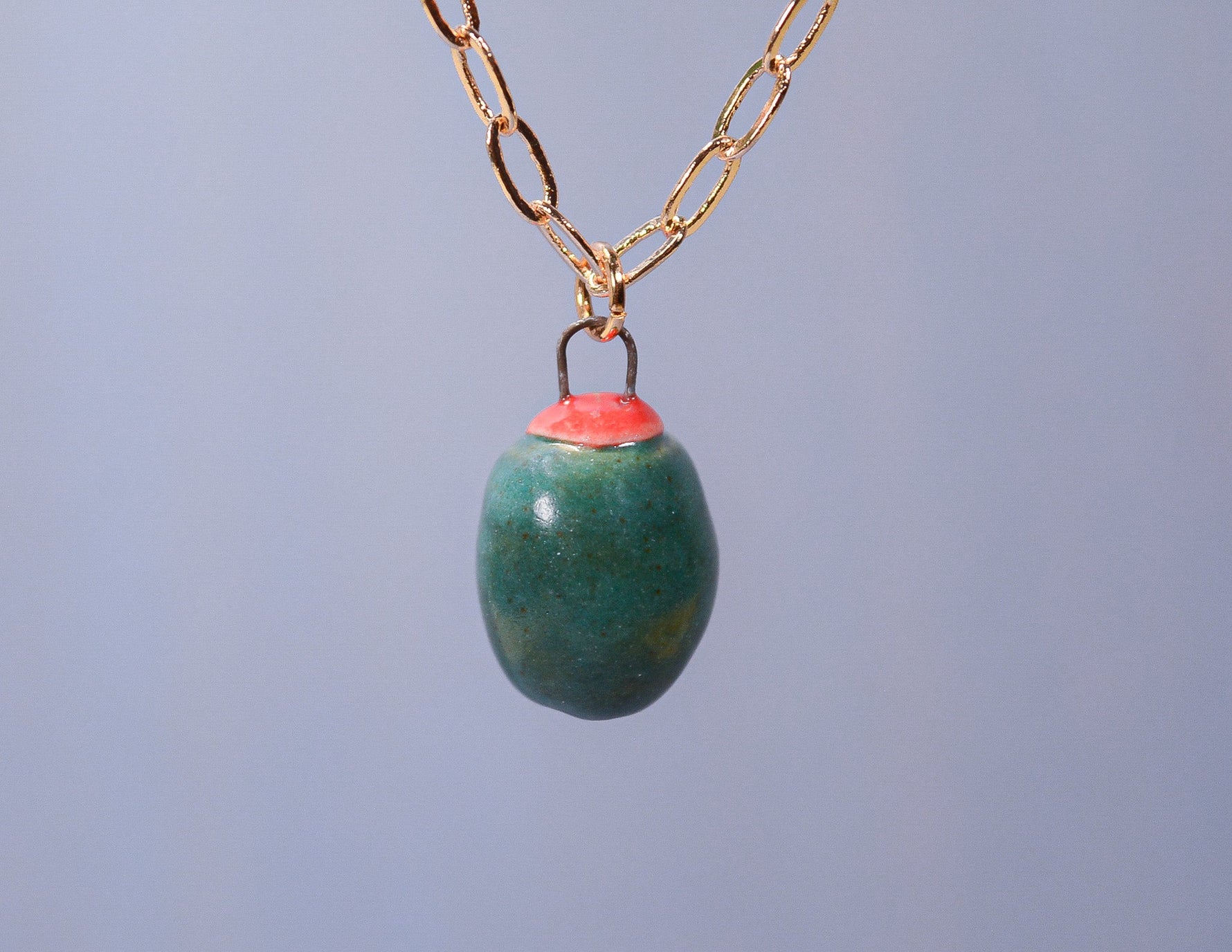 Dark Olive Necklace - Knife Shift
