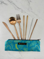 Meli Wraps Reusable Cutlery Set- Fern - Knife Shift