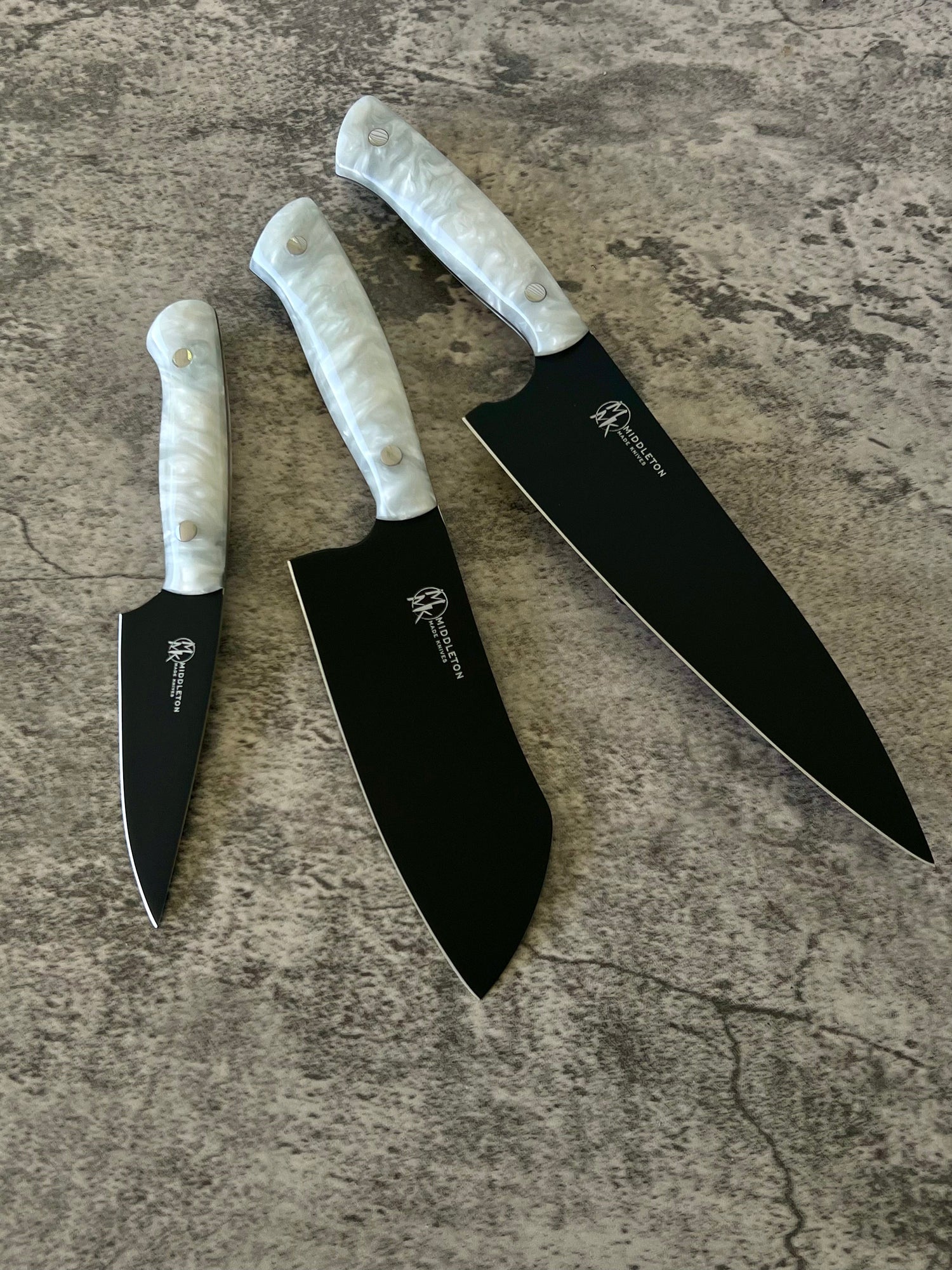 Pearl Echo Set - Chef, Santoku and Paring - Knife Shift