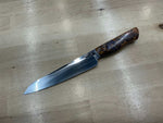 Steaksuki Knife - Orange/Purple Box Elder Burl - CPM154