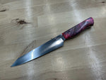 Steaksuki Knife - Pink Box Elder Burl - CPM154