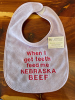 Bibs - Baby ' Eat Beef ' Bibs - Knife Shift