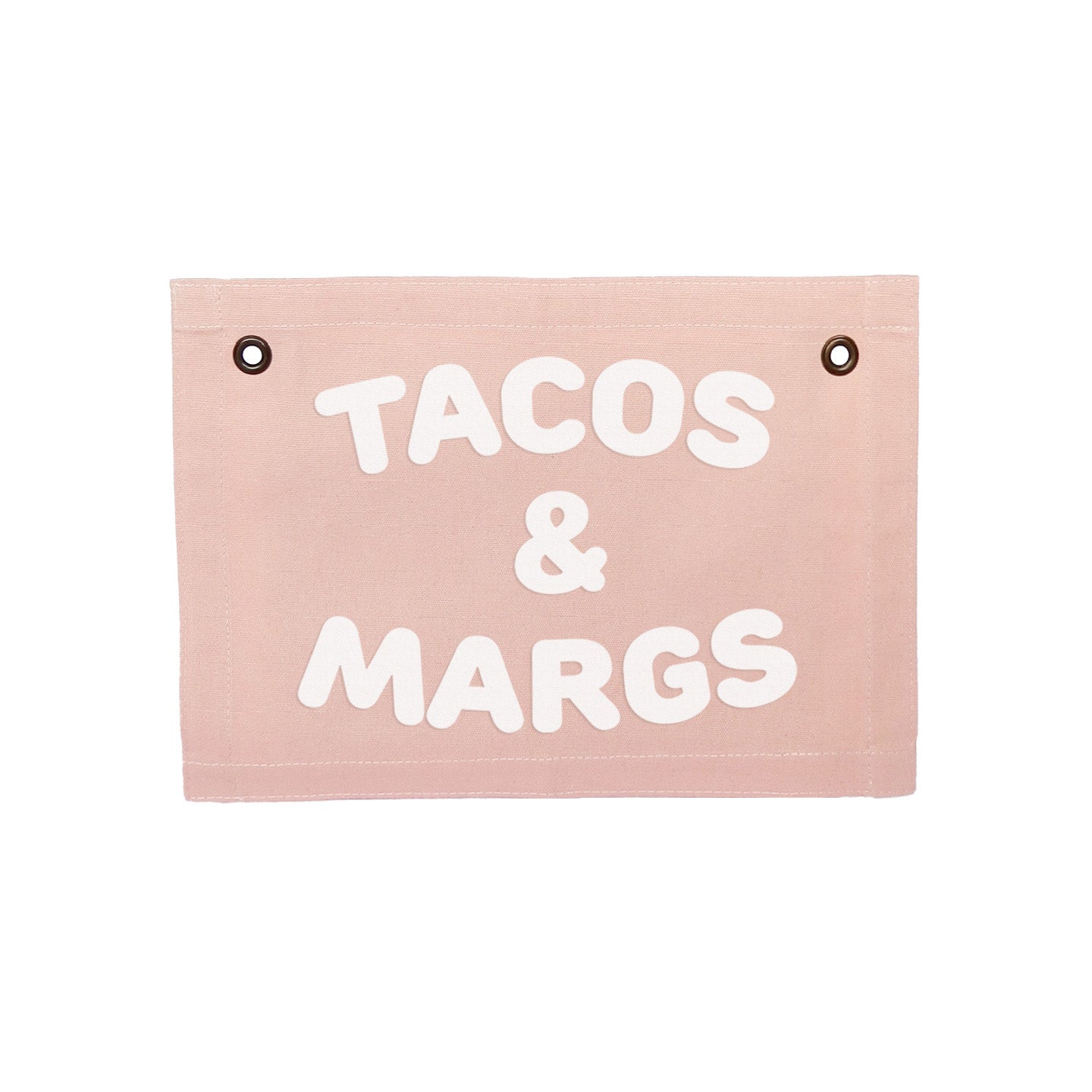 Tacos & Margs Small Canvas Flag - Knife Shift