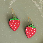 Strawberry Hoop Earrings - Knife Shift
