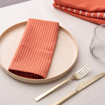 To Each Their Own napkin set - Papaya & White - Knife Shift