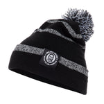 Black / Heather Grey Stripe Pom Pom Beanie (Trejo's Tacos) - Knife Shift