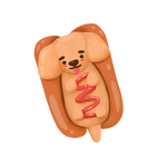 Hot Dog Wiener Sticker