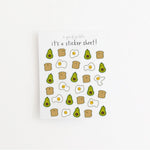 Mini Breakfast Clear Sticker Sheet - Knife Shift