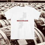 Beaujolais Wine Map - Pocket T-shirt - Knife Shift