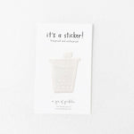 Boba Clear Vinyl Sticker - Knife Shift