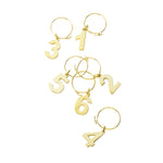 Gold Plated Wine Charms - Knife Shift