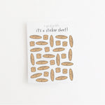 Mini Bread Clear Sticker Sheet - Knife Shift