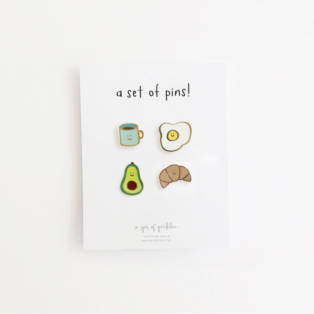 Breakfast Pin Set of 4 - Knife Shift