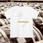Champagne Wine Map - Pocket T-shirt - Knife Shift