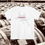 Chianti Wine Map - Pocket T-shirt - Knife Shift