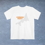 Cornish Pasty Map - Pocket T-shirt - Knife Shift