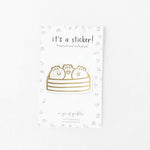 Bao Dumpling Basket Gold Foil Vinyl Sticker - Knife Shift