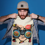 Eyes on Burger - Food Pop Art Unisex Tee - Knife Shift