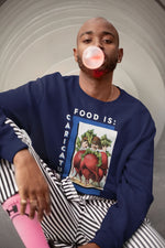 Food is: Caricature | Sweatshirt - Three Radish People - Knife Shift