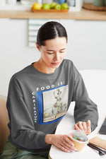 Food is: Caricature | Unisex Sweatshirt - Asparagus Ballet Dancer - Knife Shift