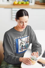 Food is: Caricature | Unisex Sweatshirt - Vegetable Pill Effects - Knife Shift