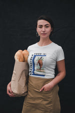 Food is: Caricature | Unisex T-Shirt - Dapper Gentleman Carrot - Knife Shift