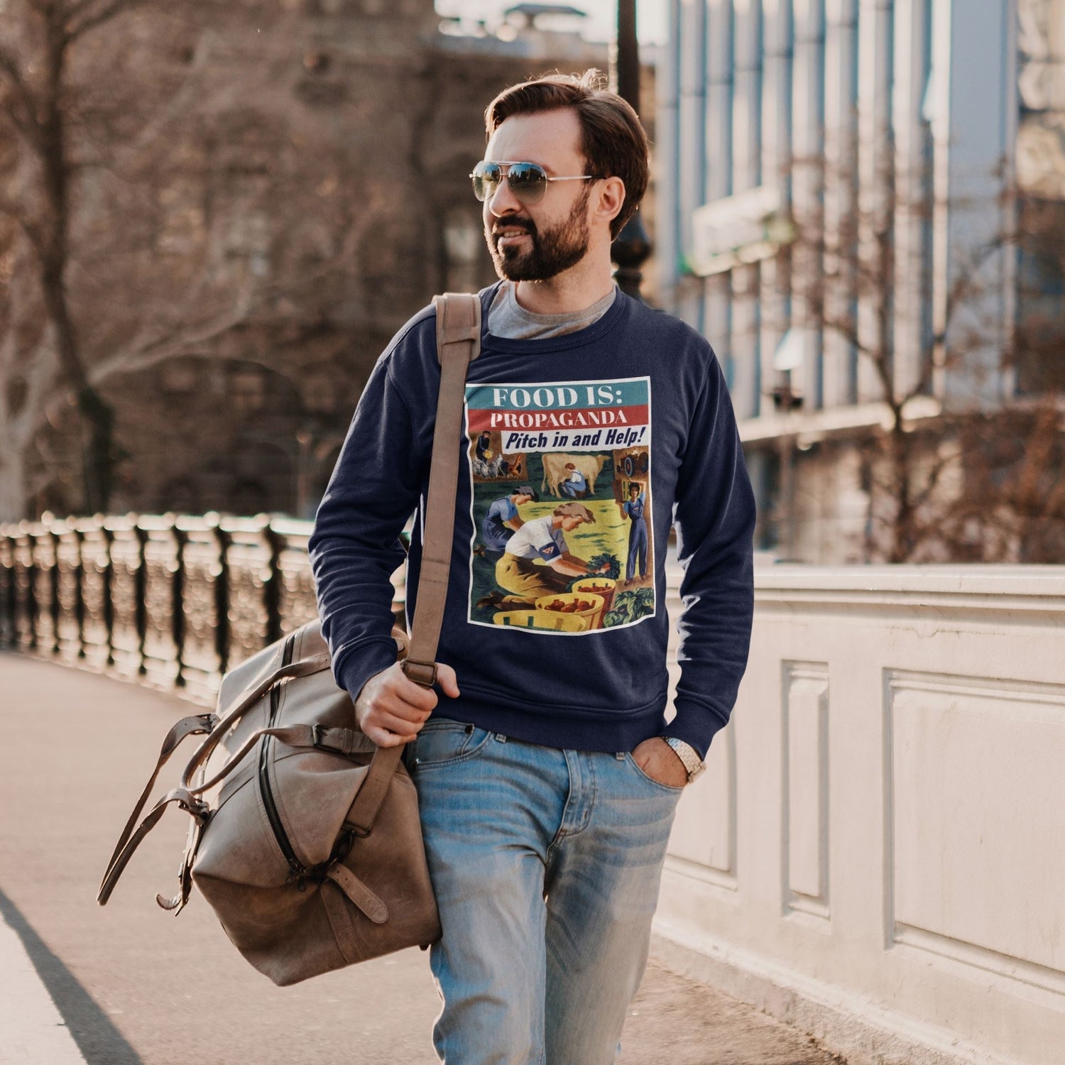 Food is: Propaganda | Unisex Sweatshirt - Join the Women's Land Army - Knife Shift