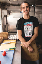 Food is: Propaganda | Unisex T-Shirt - Save Waste Fats - Knife Shift