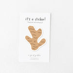 Ginger Vinyl Sticker - Knife Shift