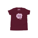 Dream Fig Youth T-Shirt - Maroon - Knife Shift