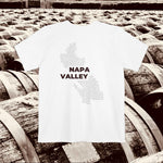 Napa Valley Region Wine Map - Pocket T-shirt - Knife Shift