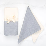 The Stripe Collection Napkins Natural Cotton & Elderberry - Knife Shift