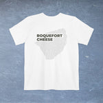Roquefort Cheese Map - Pocket T-shirt - Knife Shift