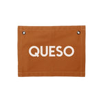 Queso Small Canvas Flag - Knife Shift
