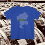 Sherry Wine Map - Pocket T-shirt - Knife Shift