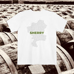 Sherry Wine Map - Pocket T-shirt - Knife Shift