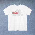 Szentesi Paprika Map - Pocket T-shirt - Knife Shift