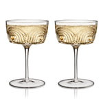 Beau Crystal Cocktail Coupes - Knife Shift