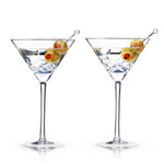 Admiral Crystal Martini Glasses - Knife Shift