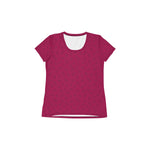 Women's Athletic Tee - Raspberry - Knife Shift