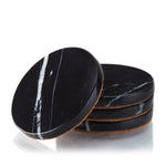 Marble Coaster Set in Black Set of 4 - Knife Shift