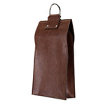 Faux Leather Double-Bottle Wine Tote - Knife Shift