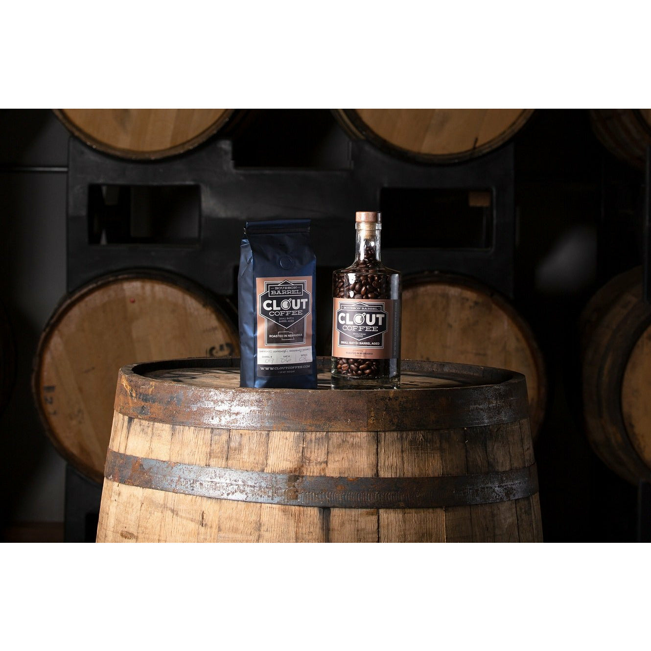 Bourbon Whiskey | Whole Bean Gift Bottle 10oz - Knife Shift