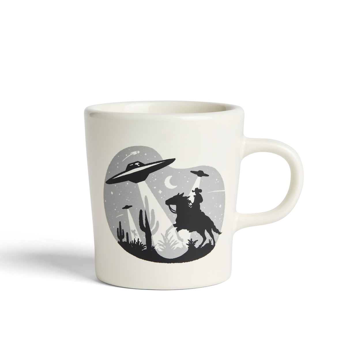 Sam Larson - UFO Invasion - 9oz Modern Diner Mug - Knife Shift