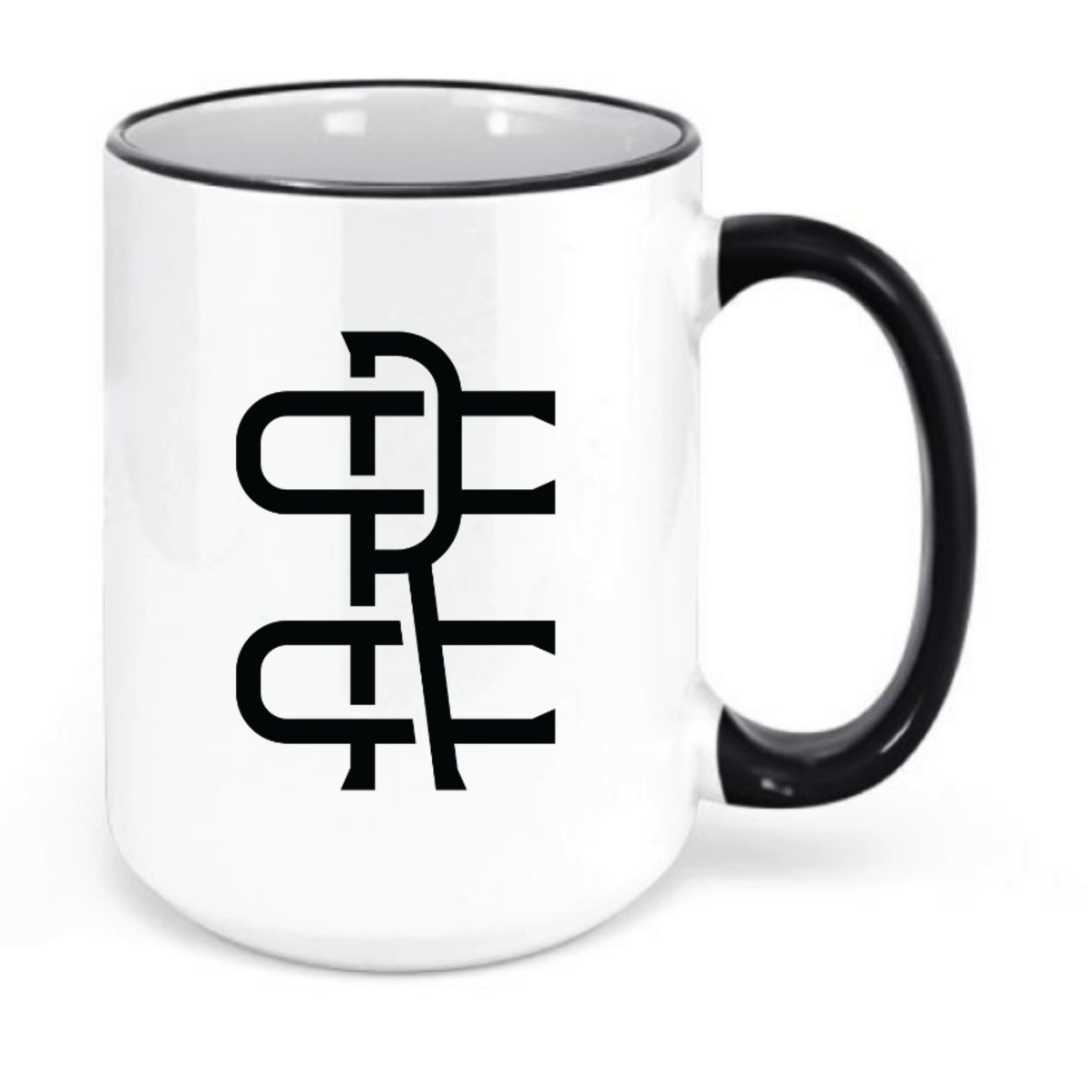 15oz Reading Coffee Black Handle Mug - Knife Shift