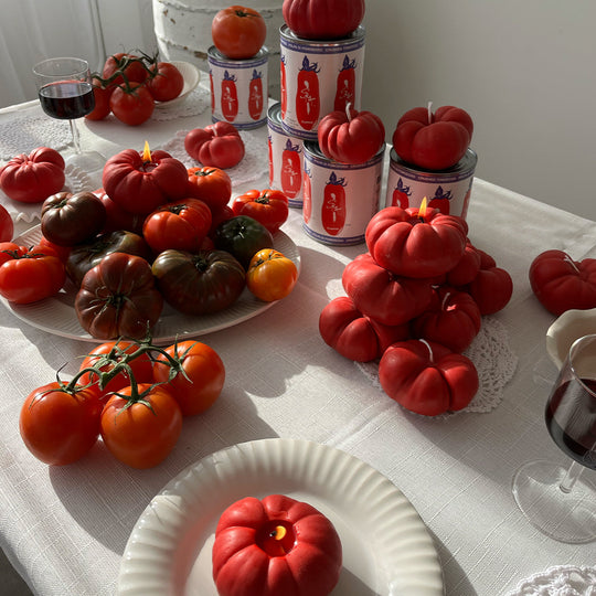 Heirloom Tomato Candle - Red - Knife Shift