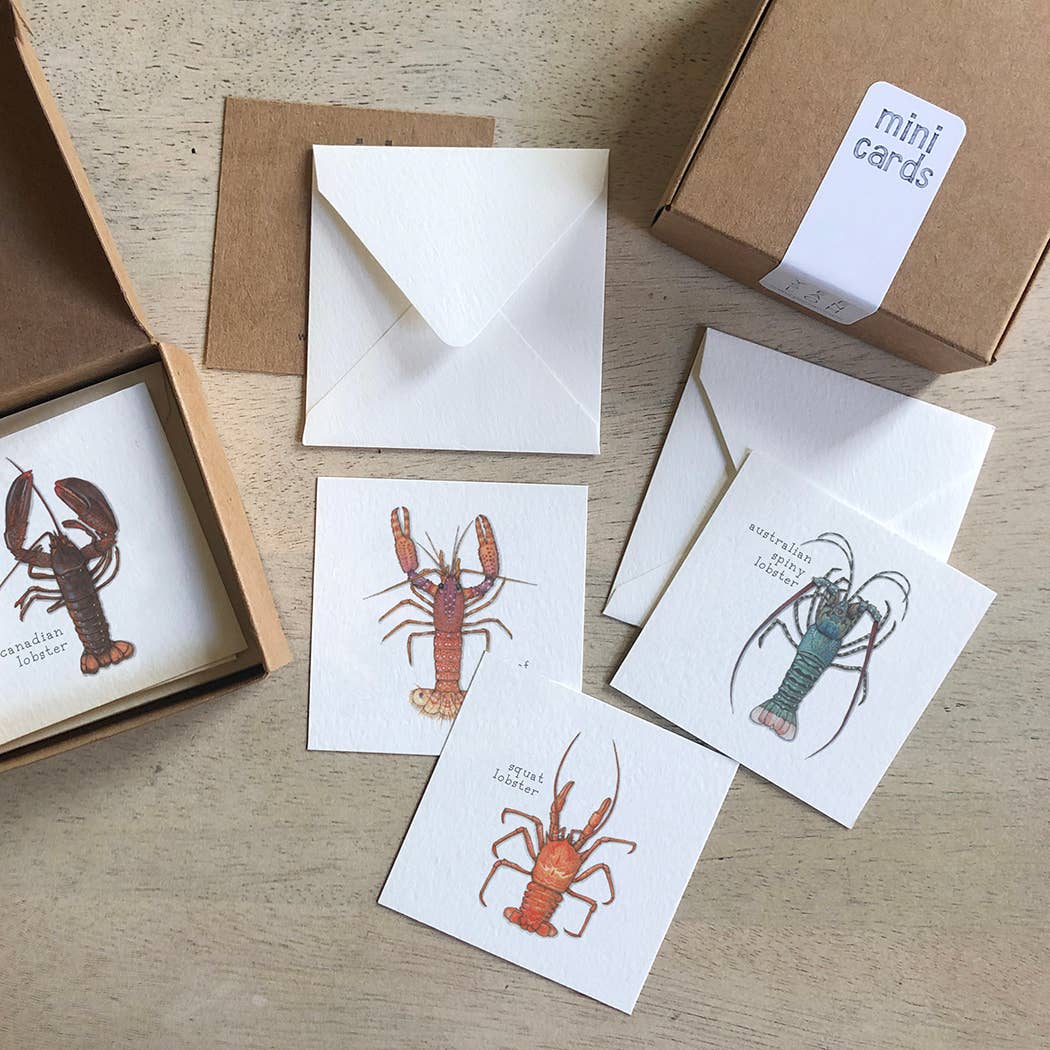 Mini Cards Set / Lobsters - Knife Shift