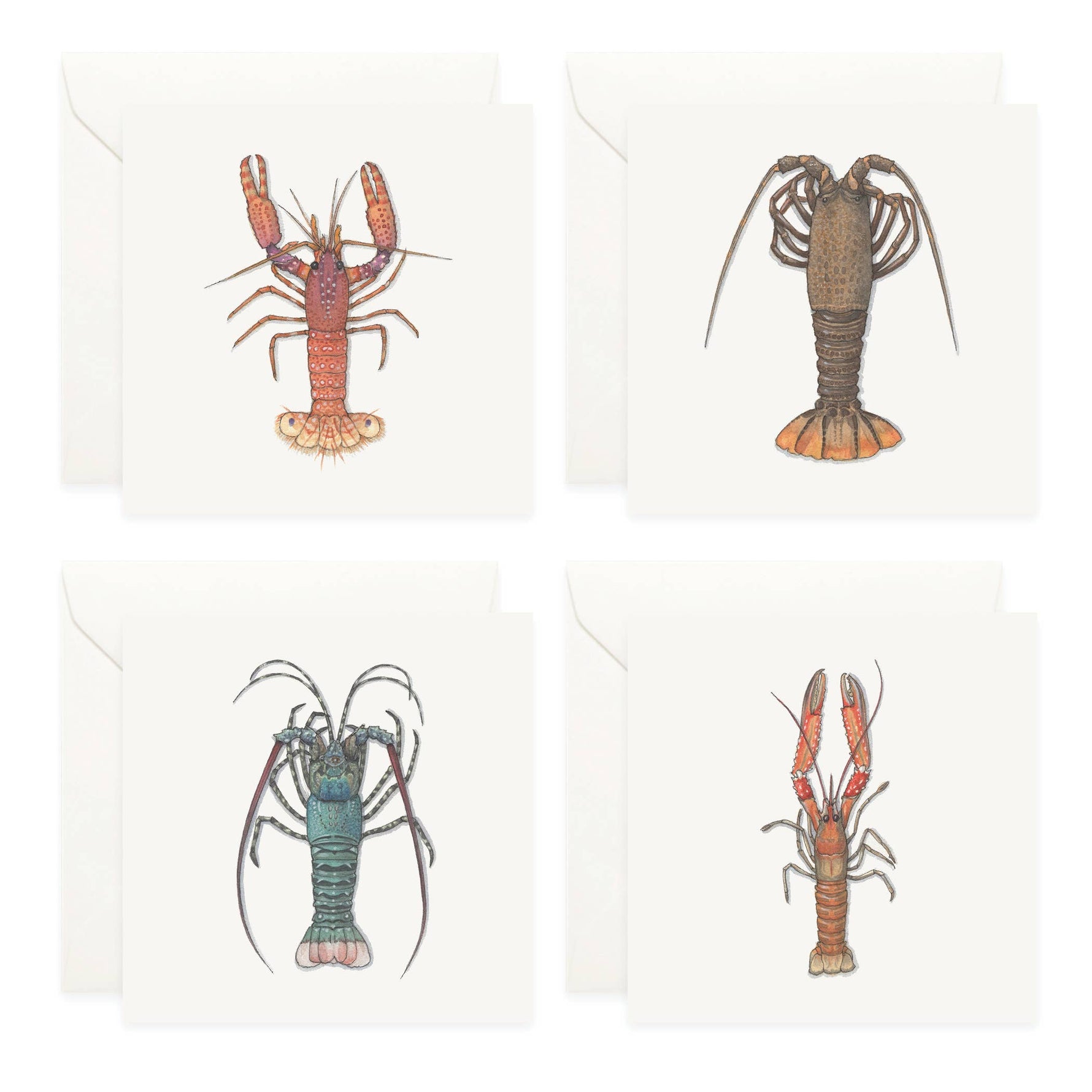 Mini Cards Set / Lobsters - Knife Shift